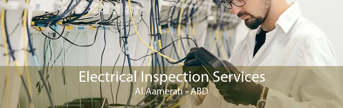 Electrical Inspection Services Al Aamerah - ABD