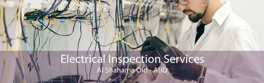 Electrical Inspection Services Al Shahama Old - ABD